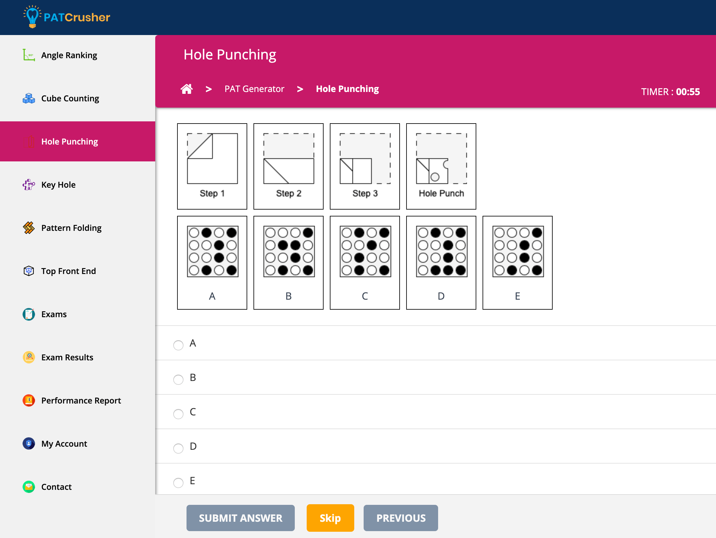 PAT Hole Punching Generator PAT Practice PATCrusher